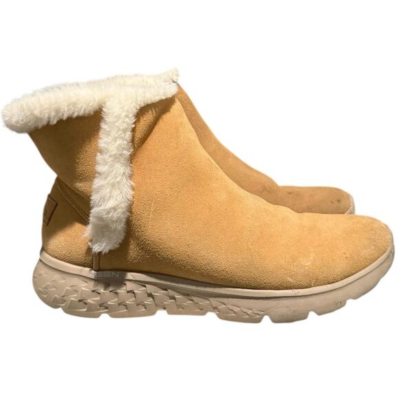 Skechers Women's On the GO Stellar Winter Boots Cozy Step Chestnut Size 9 - Picture 3 of 10